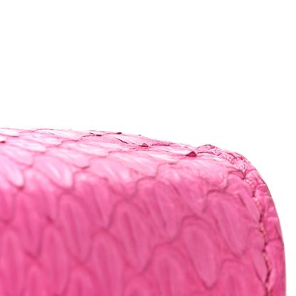 Fendi Snakeskin Tube Wallet on Chain Magenta 14 of 20