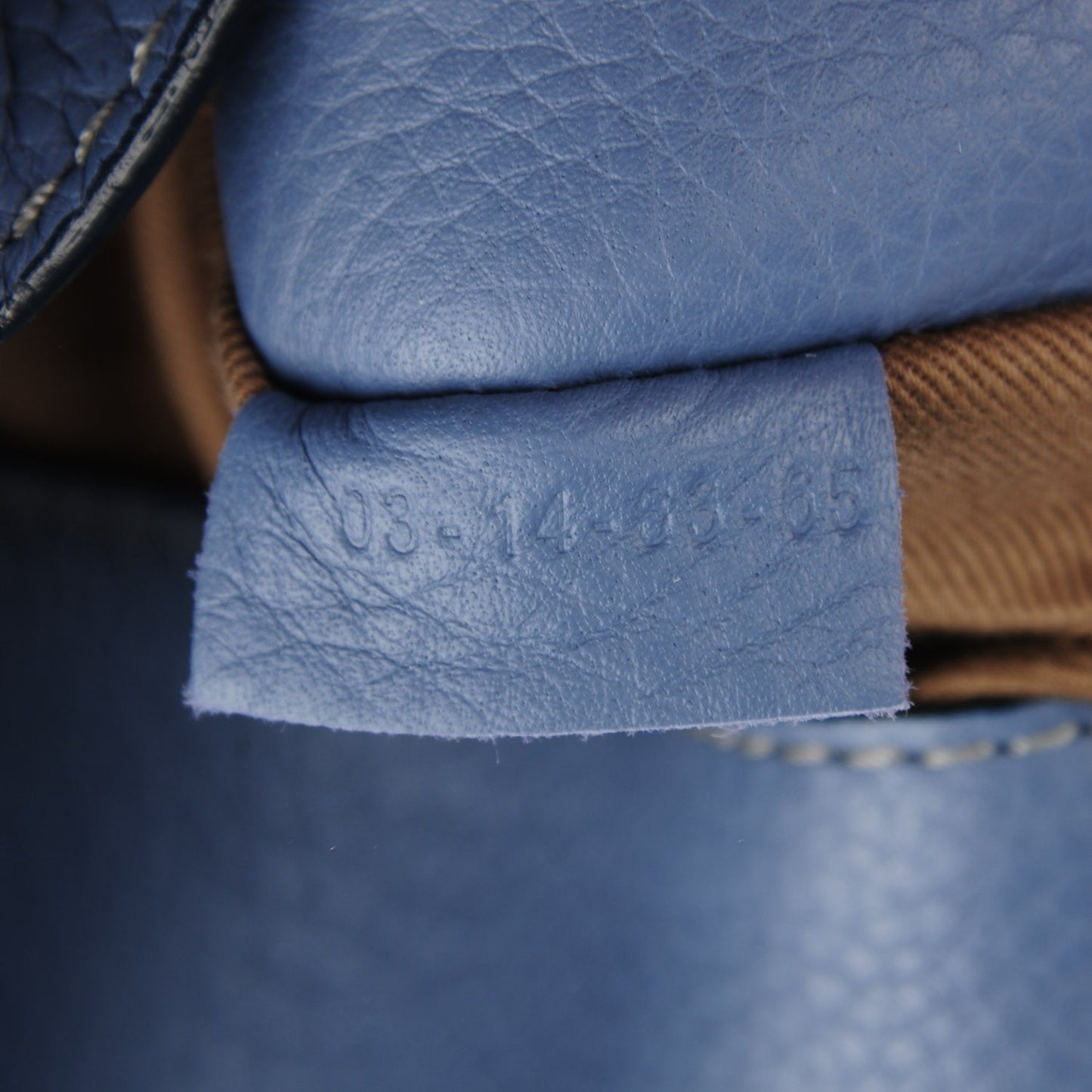 Calfskin Medium Marcie Round Crossbody Bag Street Blue