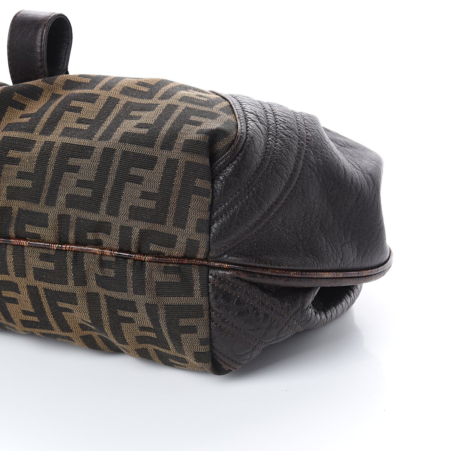 Fendi Zucca Nappa Nuvolata Vitello Tortuga Spy Tobacco Moro 8 of 8