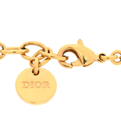Christian Dior CD Crystal Heart Bracelet Gold 4 of 6