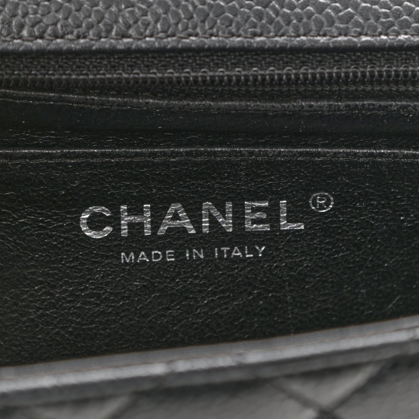 Caviar Quilted Mini Square Flap Black