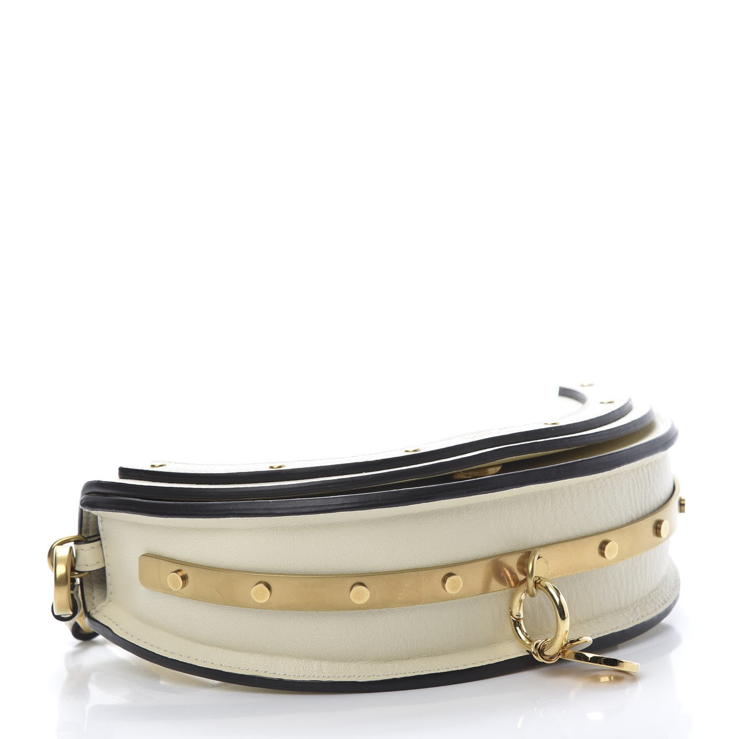 Chloe Calfskin Small Nile Bracelet Minaudiere Bag Off White 5 of 14