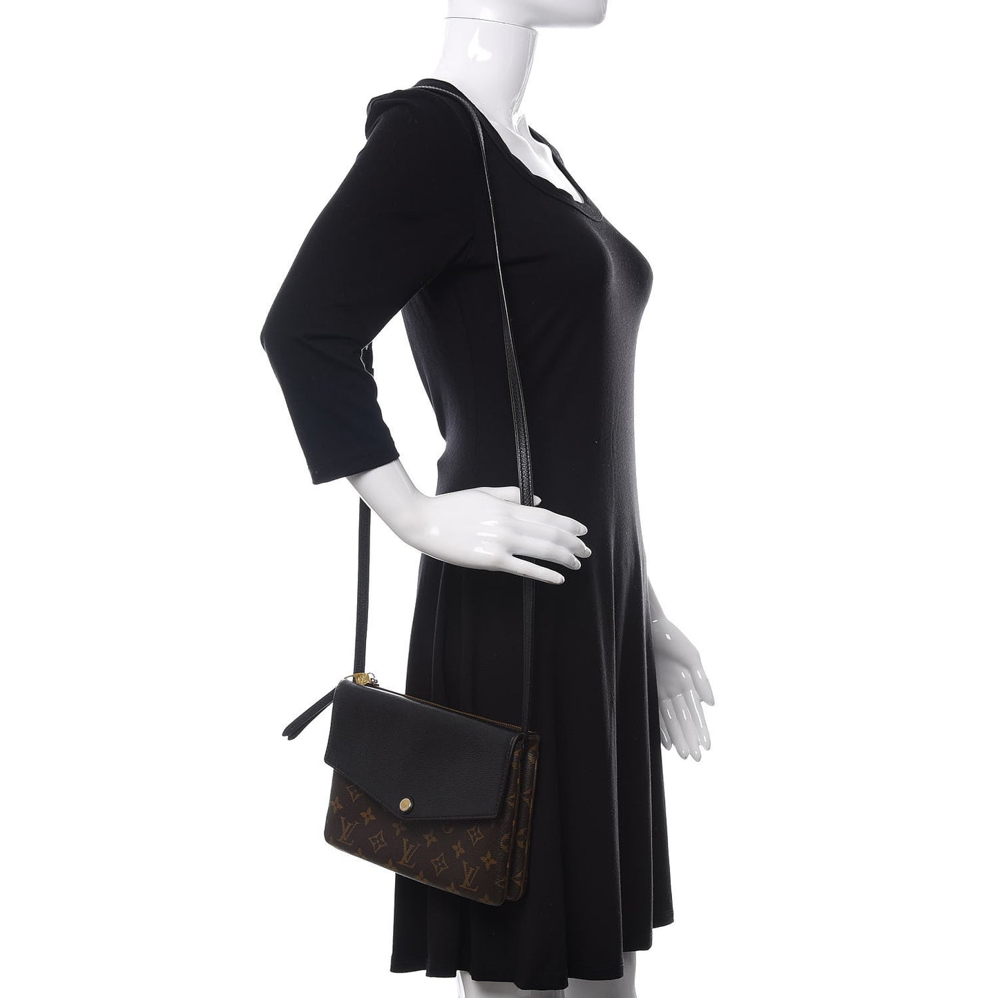 Monogram Twice Pochette Black
