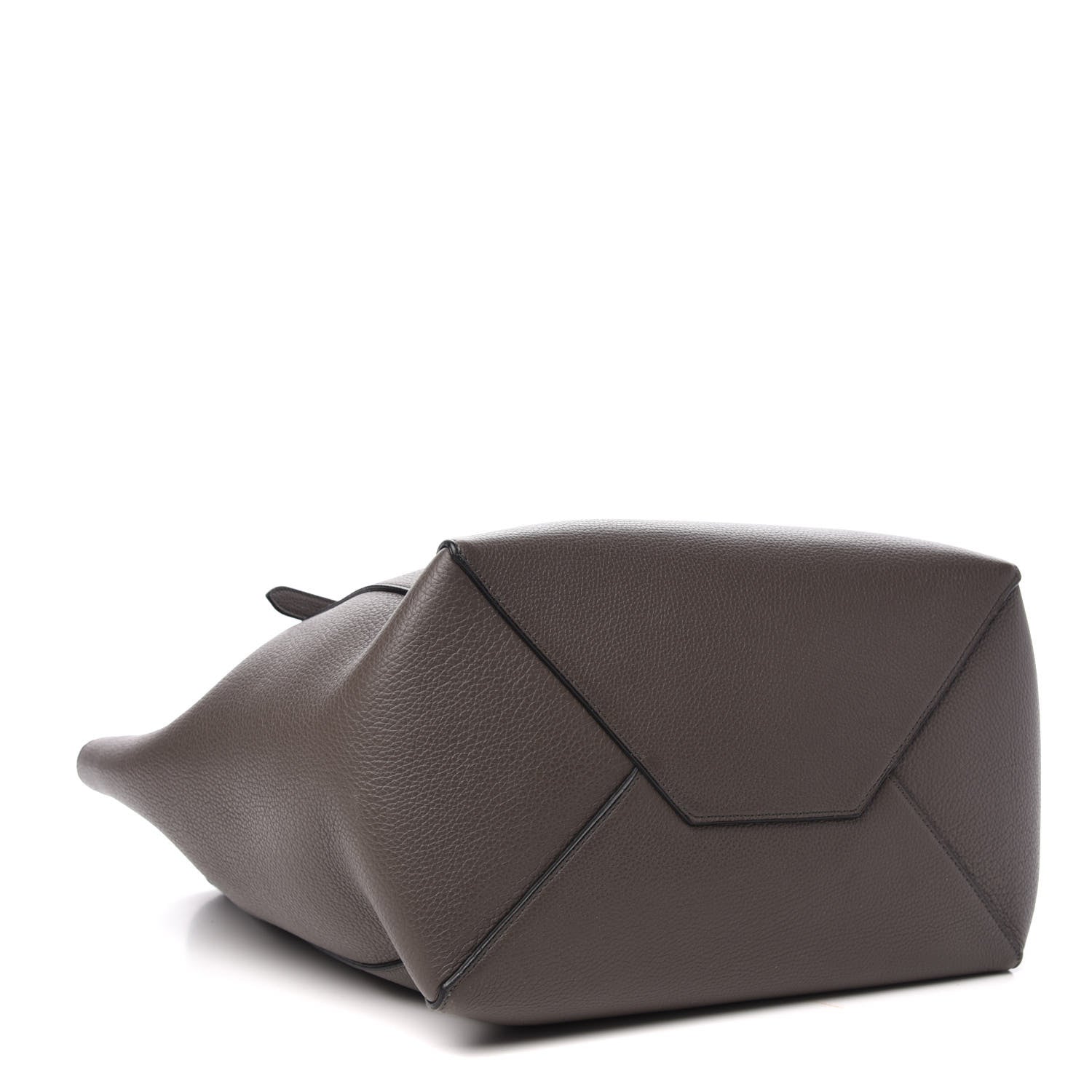 Celine Soft Grained Calfskin Small Belt Cabas Phantom Brown 4 of 10
