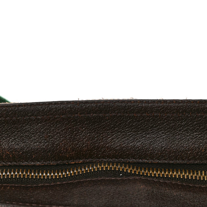 Gucci Monogram Web Medium Double Pocket Messenger Bag Dark Brown 12 of 15