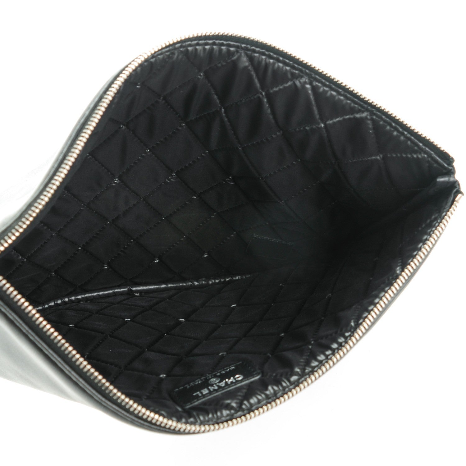 Chanel Lambskin Medium Cuba Car Cosmetic Case Black 5 of 7