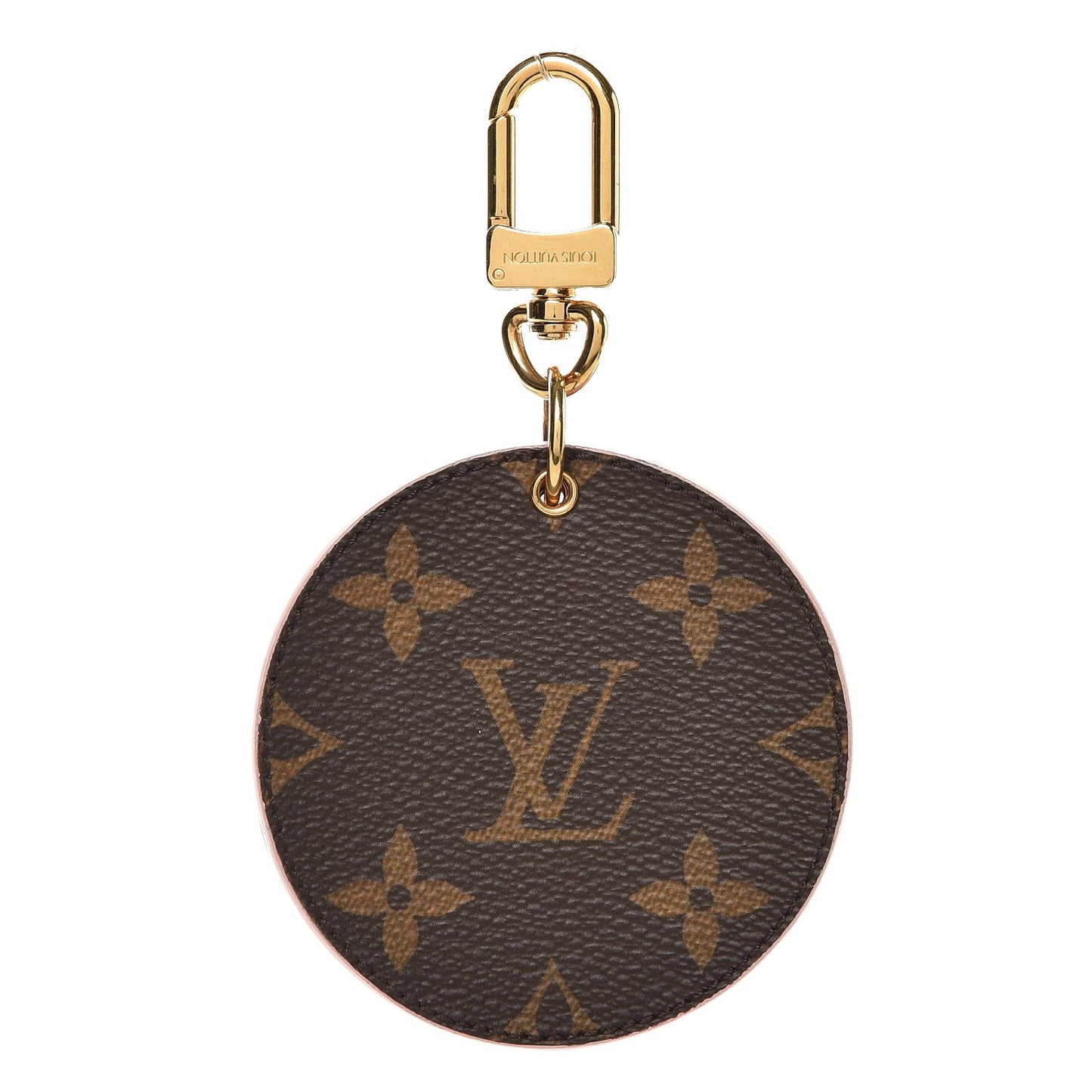 Monogram LV Mirror Key Holder Rose Ballerine
