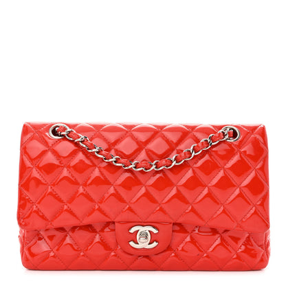 Chanel Patent Calfskin Quilted Medium Double Flap Red 1 of 18