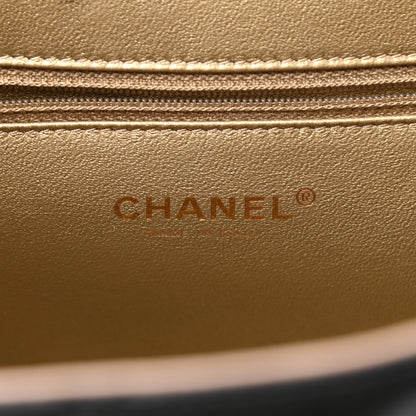Chanel Lambskin Portobello Tote Black Beige 6 of 10
