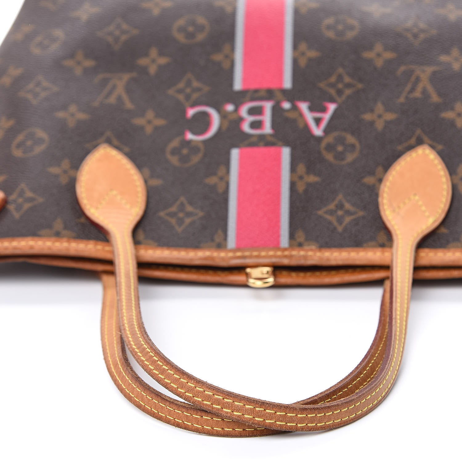 Louis Vuitton Monogram Neverfull PM Fuchsia Gris 8 of 17