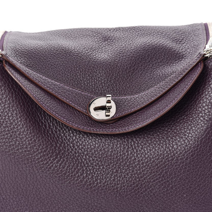 Hermes Taurillon Clemence Lindy 30 Raisin 10 of 10