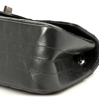 Chanel Metallic Aged Calfskin Chevron Quilted 2.55 Reissue Mini Flap Grey 10 of 11