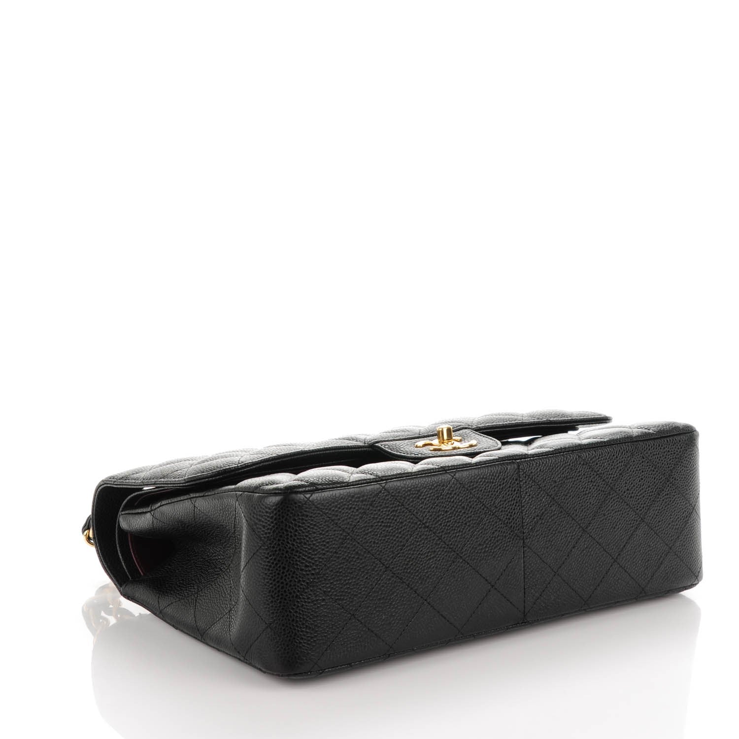 Chanel Caviar Quilted Jumbo Double Flap Black 4 of 10