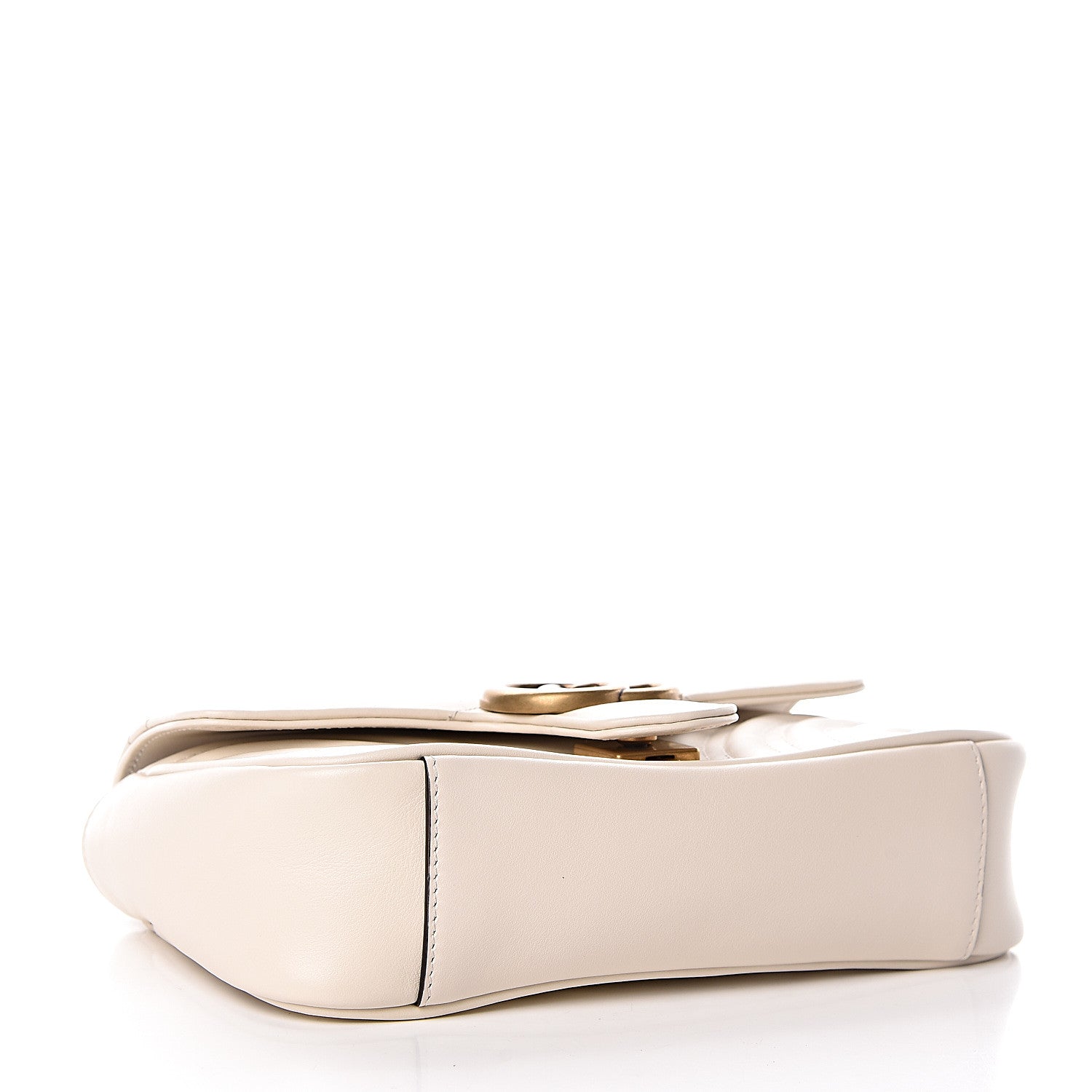 Gucci Calfskin Matelasse Mini GG Marmont Shoulder Bag White 4 of 10