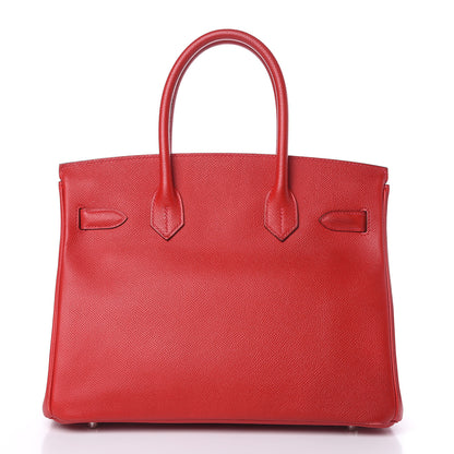 Hermes Epsom Birkin 30 Rouge Casaque 3 of 37