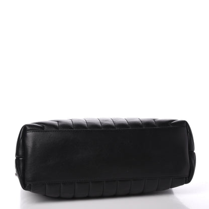 Saint Laurent Calfskin Y Quilted Monogram Medium Loulou Chain Satchel Black 3 of 11