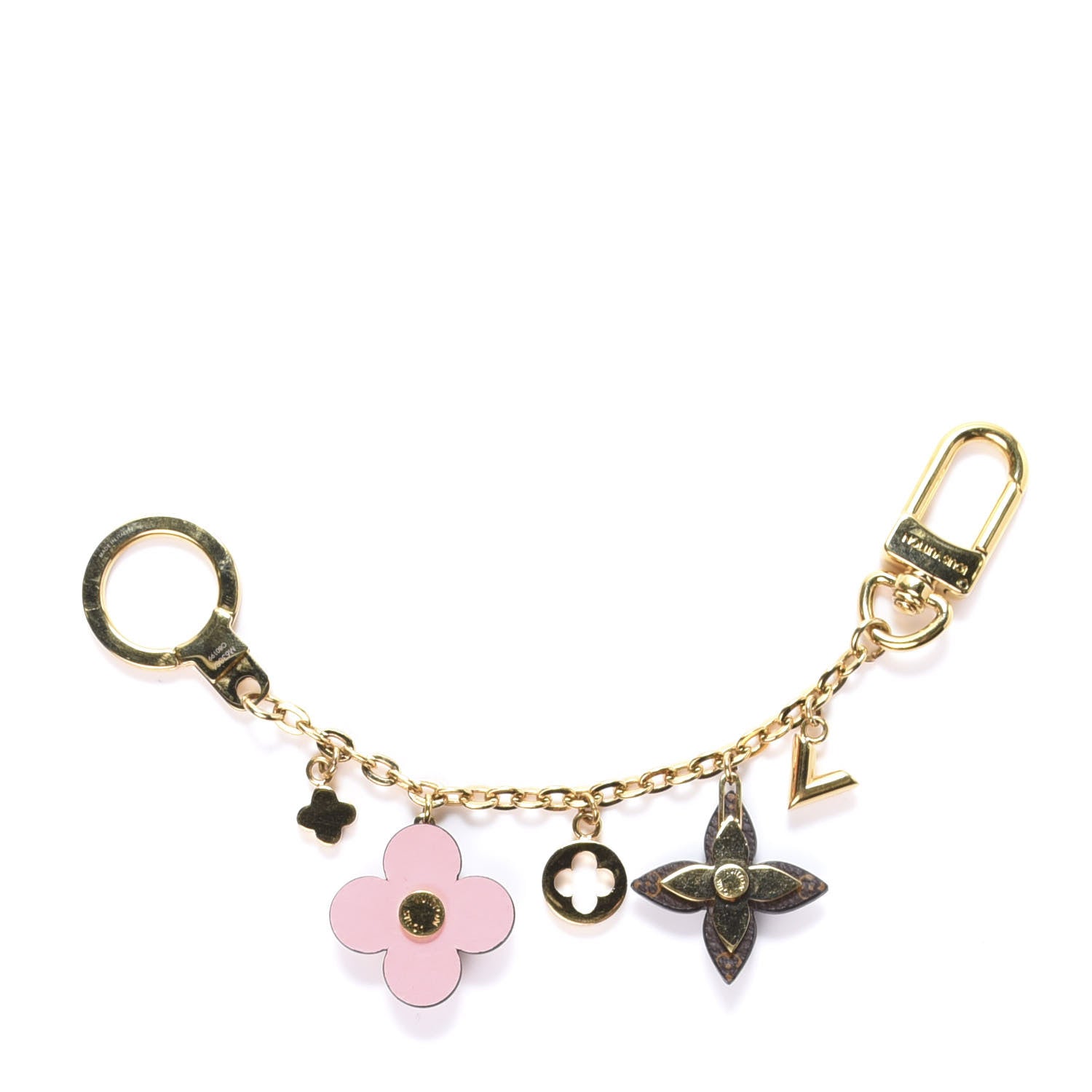 Louis Vuitton Blooming Flowers Bag Charm Chain Pink 1 of 4