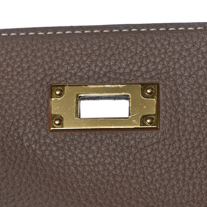 Hermes Togo Kelly Retourne 32 Etoupe 23 of 38