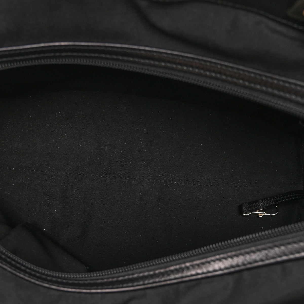 Monogram Large Punch Tote Black