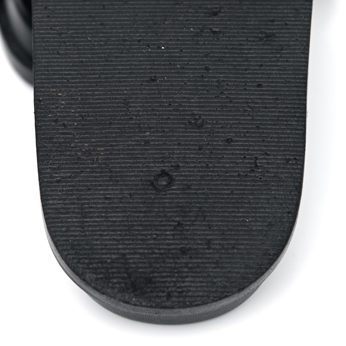 Mink Fur Rockstud Slide Sandals 36 Black