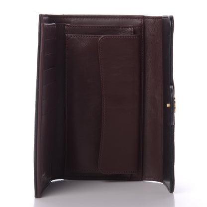 Chanel Lambskin Quilted Large Flap Wallet Black 5 of 12