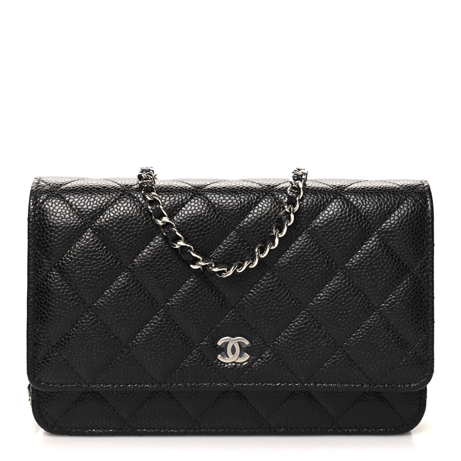Chanel Caviar Quilted Wallet on Chain WOC Black 1 of 12