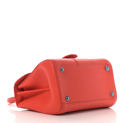 Delvaux Grained Calfskin Mini Brillant Satchel Piment 4 of 10