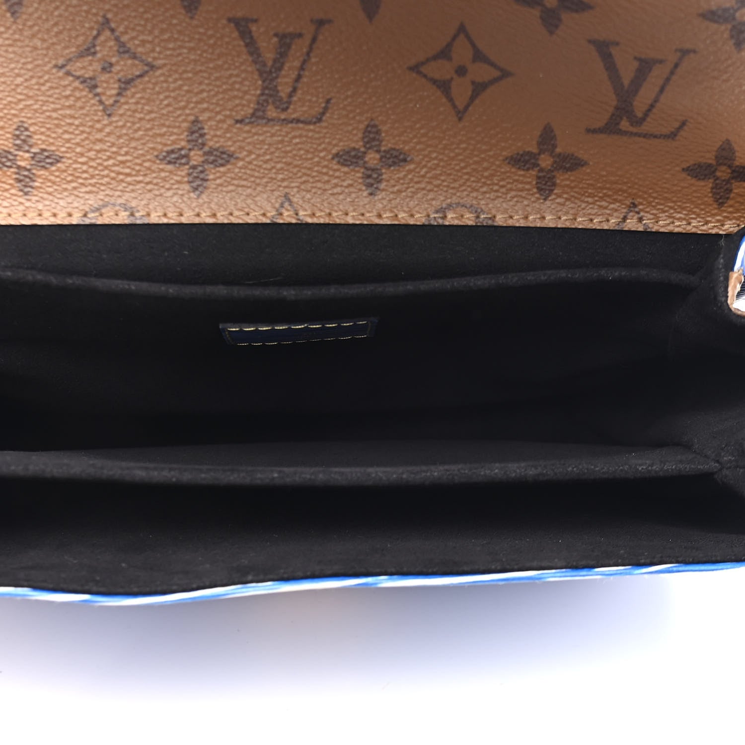 Louis Vuitton Epi Reverse Monogram Pochette Metis Denim Light 4 of 8