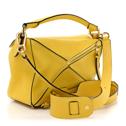 Loewe Calfskin Small Puzzle Bag Yellow 3 of 14