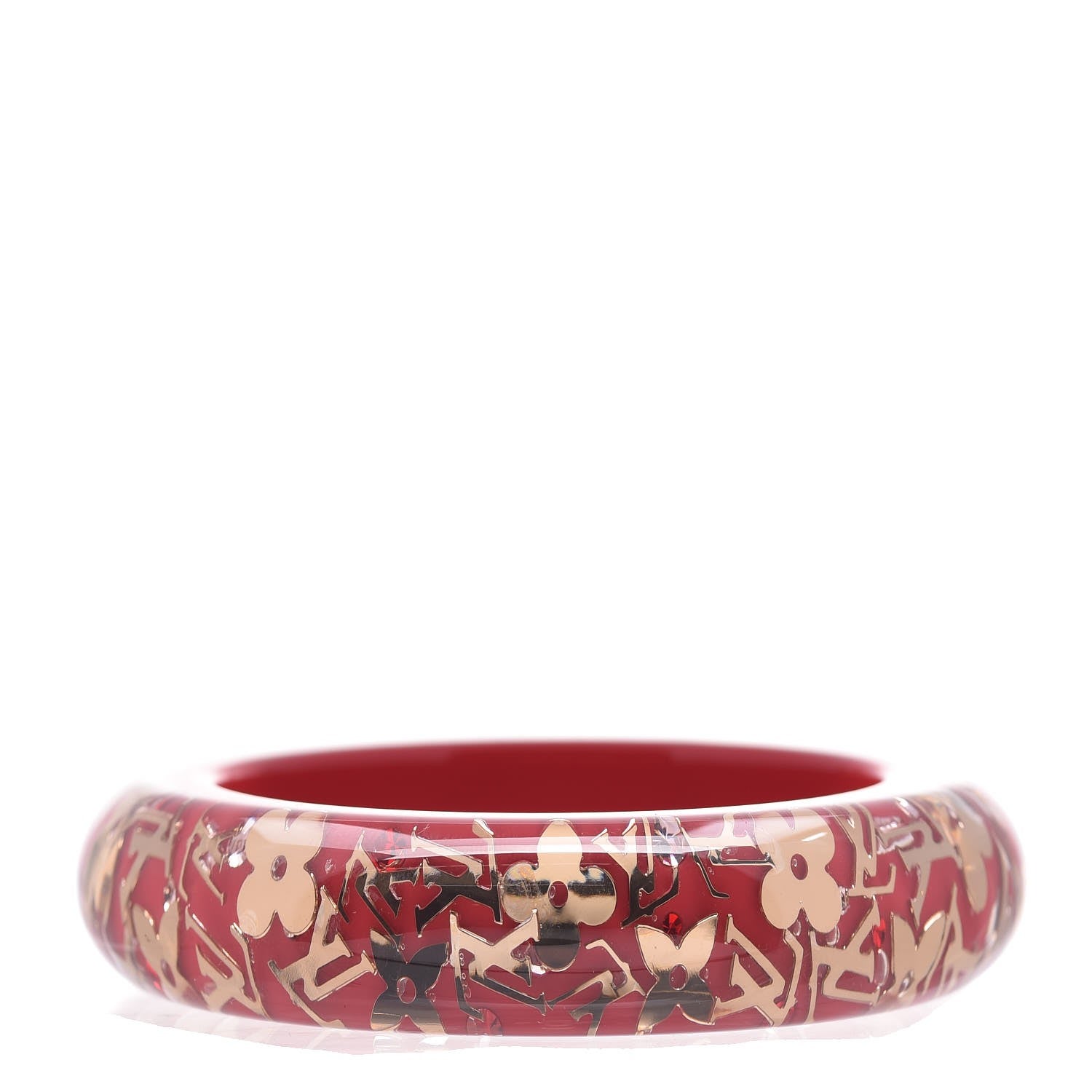 Louis Vuitton Resin Swarovski Medium Inclusion Bracelet GM Pomme D'Amour 3 of 3