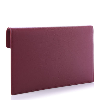 Saint Laurent Grain De Poudre Uptown Pouch Red 3 of 10