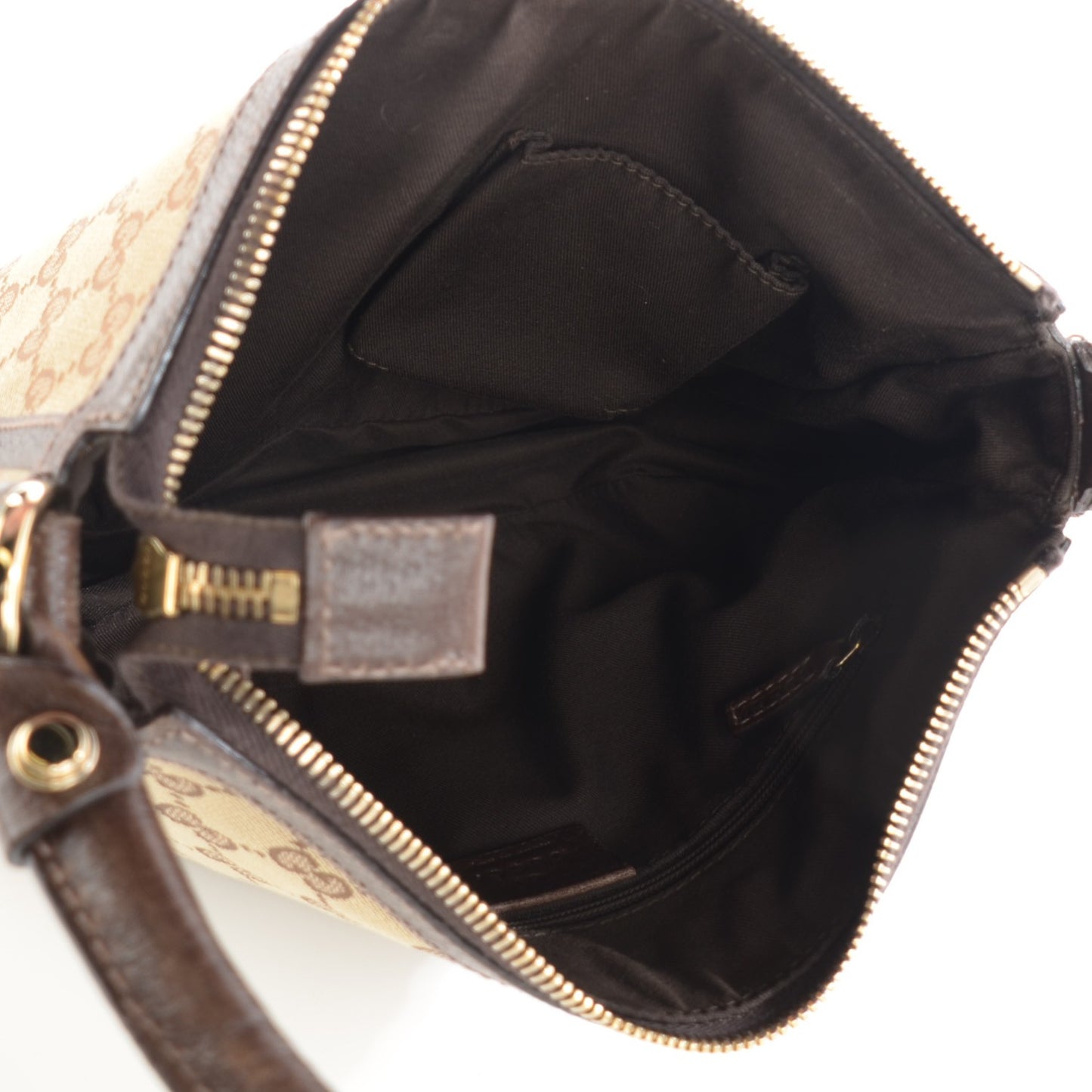 Monogram Abbey Shoulder Bag Dark Brown