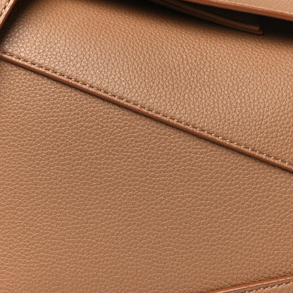 Loewe Grained Calfskin Small Puzzle Edge Bag Toffee 8 of 10