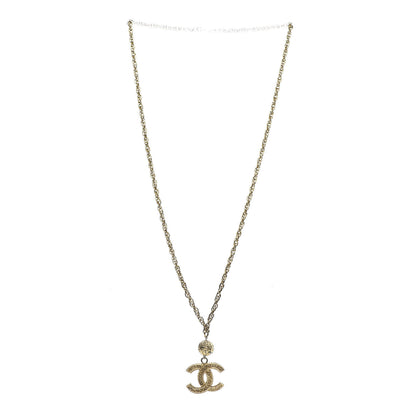 Chanel CC Chain Pendant Necklace Gold 2 of 6