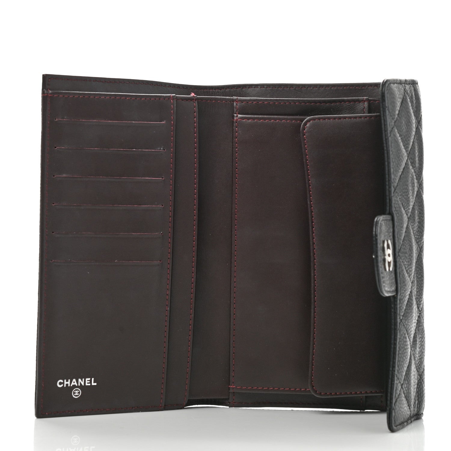 Chanel Caviar Quilted Large Flap Wallet Black 5 of 8
