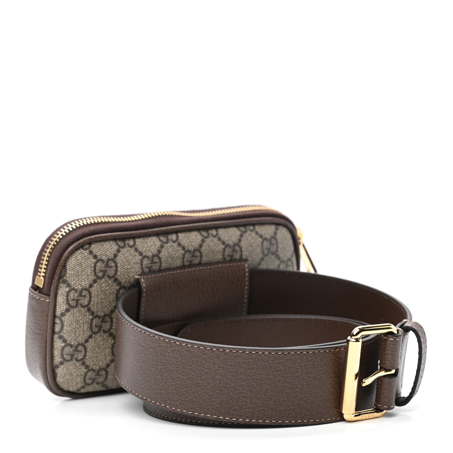 Gucci GG Supreme Monogram Ophidia Belted iPhone Case 95 38 Dark Brown 3 of 9