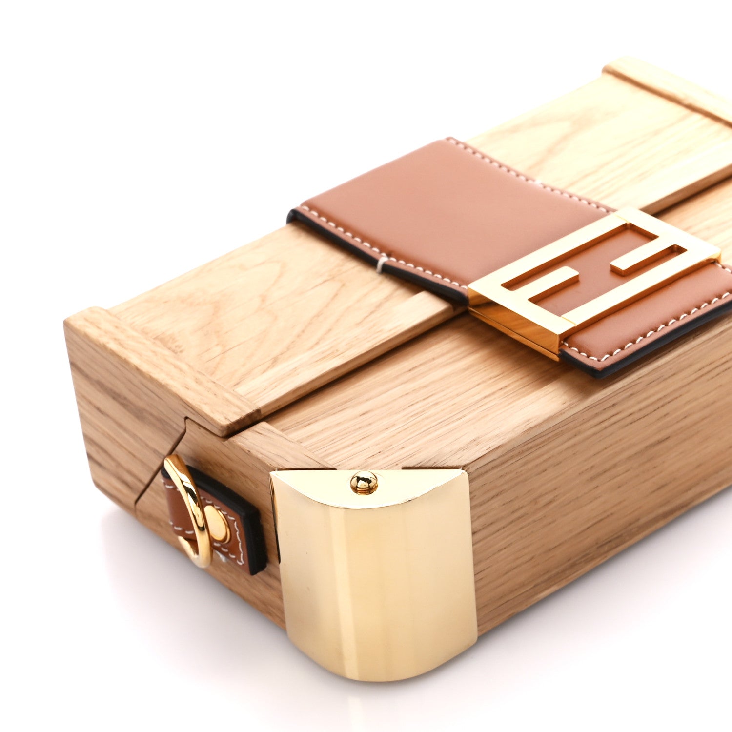 Fendi Wood Mini Baguette Trunk 9 of 10