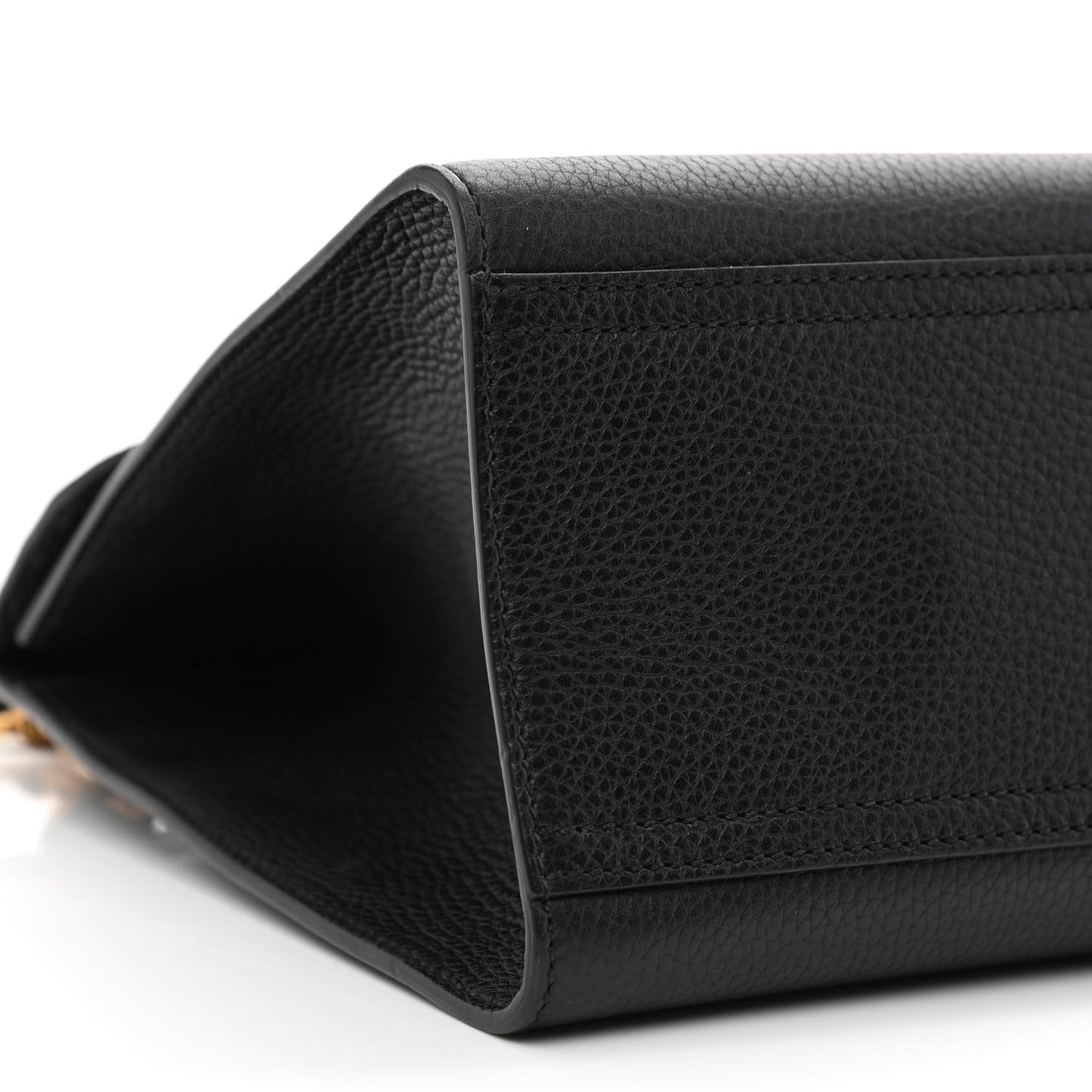 Calfskin Small GG Marmont Top Handle Bag Black