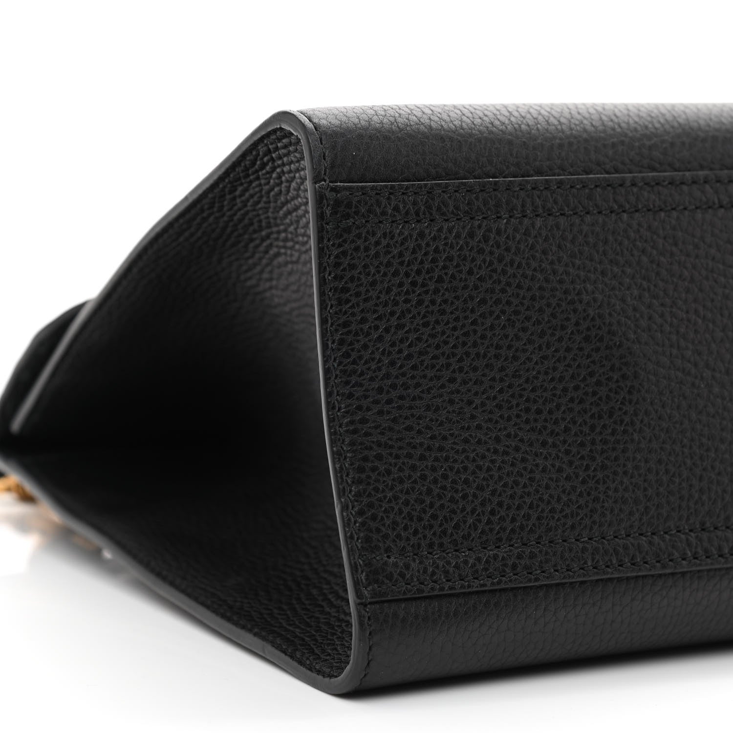 Gucci Calfskin Small GG Marmont Top Handle Bag Black 9 of 12