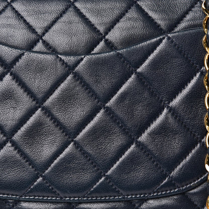 Chanel Lambskin Quilted Medium Double Flap Navy 16 of 17
