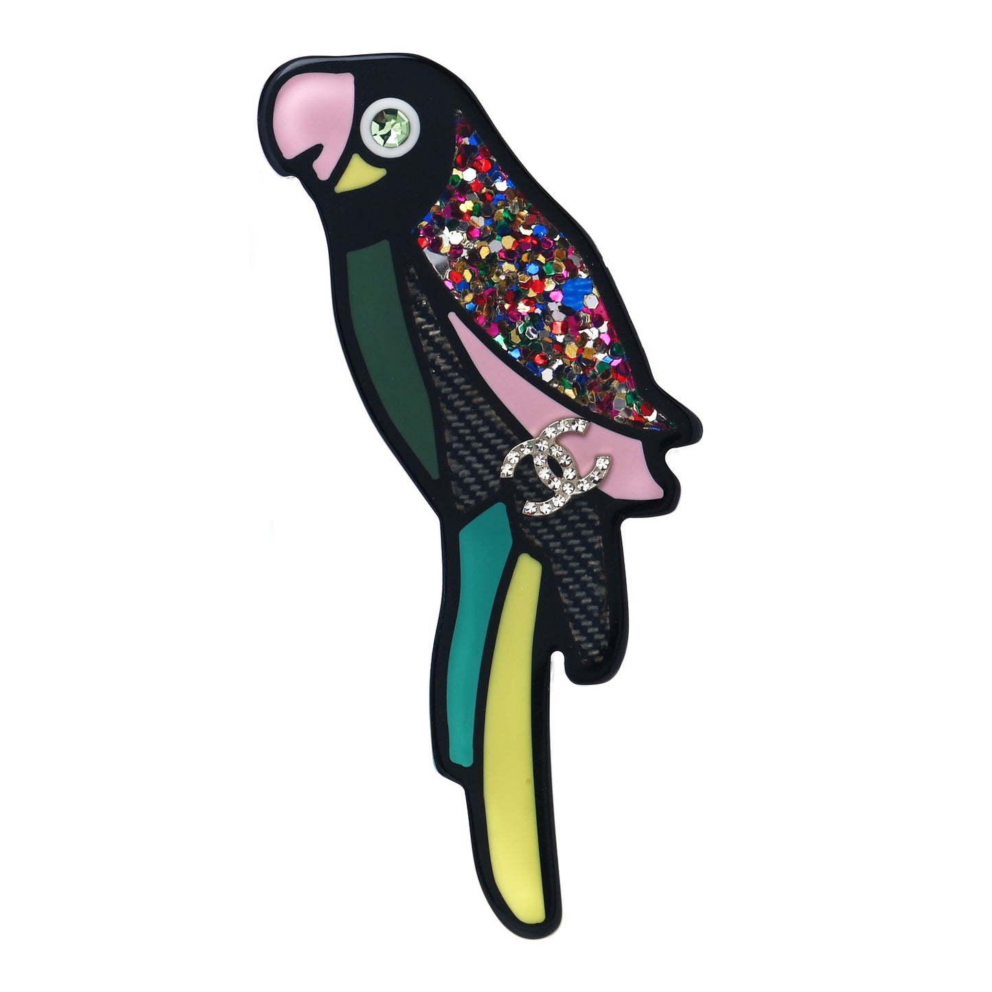Resin Parrot CC Brooch Multicolor