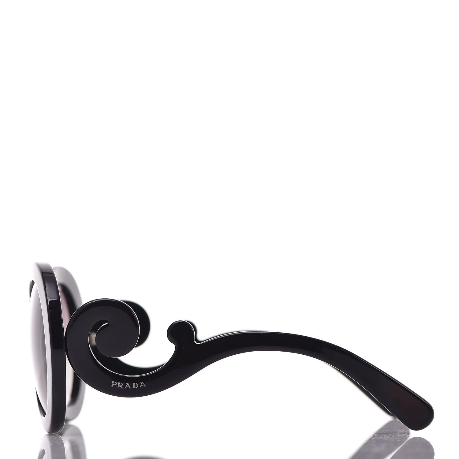 Prada Baroque Sunglasses SPR 27N Black 3 of 8