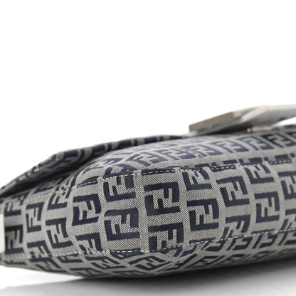 Fendi Zucchino Baguette Navy White 7 of 13