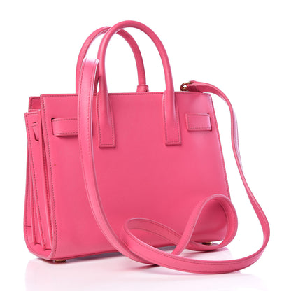 Saint Laurent Calfskin Nano Sac De Jour Lipstick Fuchsia 3 of 22
