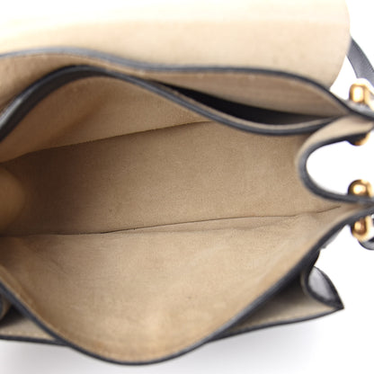 Chloe Calfskin Small Charm Hudson Shoulder Bag Black 5 of 13