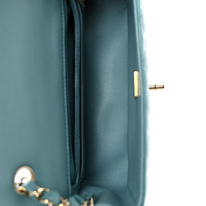 Chanel Lambskin Quilted Mini Rectangular Flap Green 5 of 13