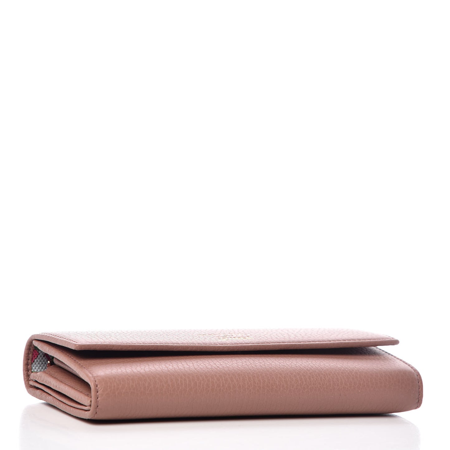 Dollar Calfskin Swing Continental Wallet Soft Pink