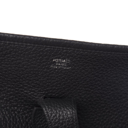 Hermes Taurillon Clemence Evelyne III GM Black 6 of 13