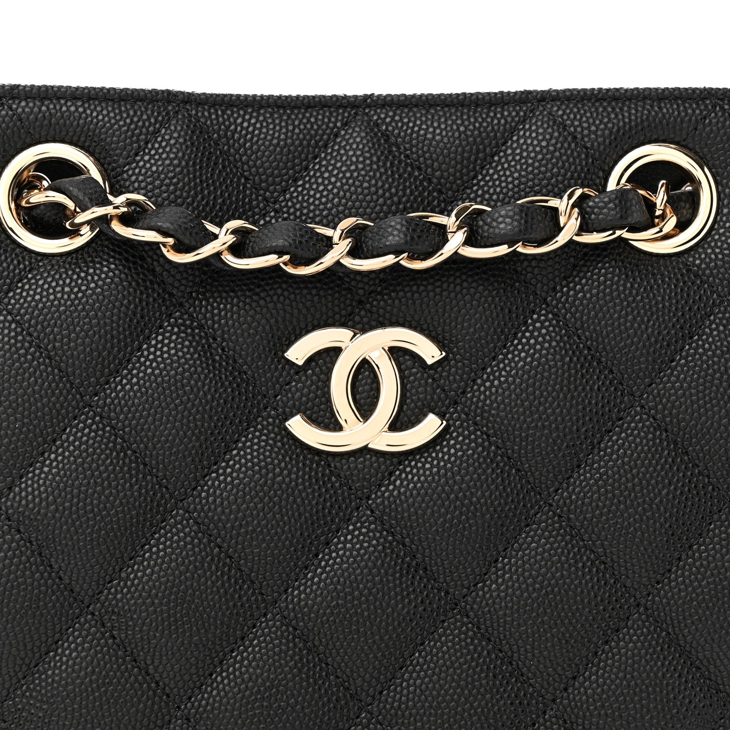 Chanel Caviar Quilted Mini Bucket Bag Black 8 of 11