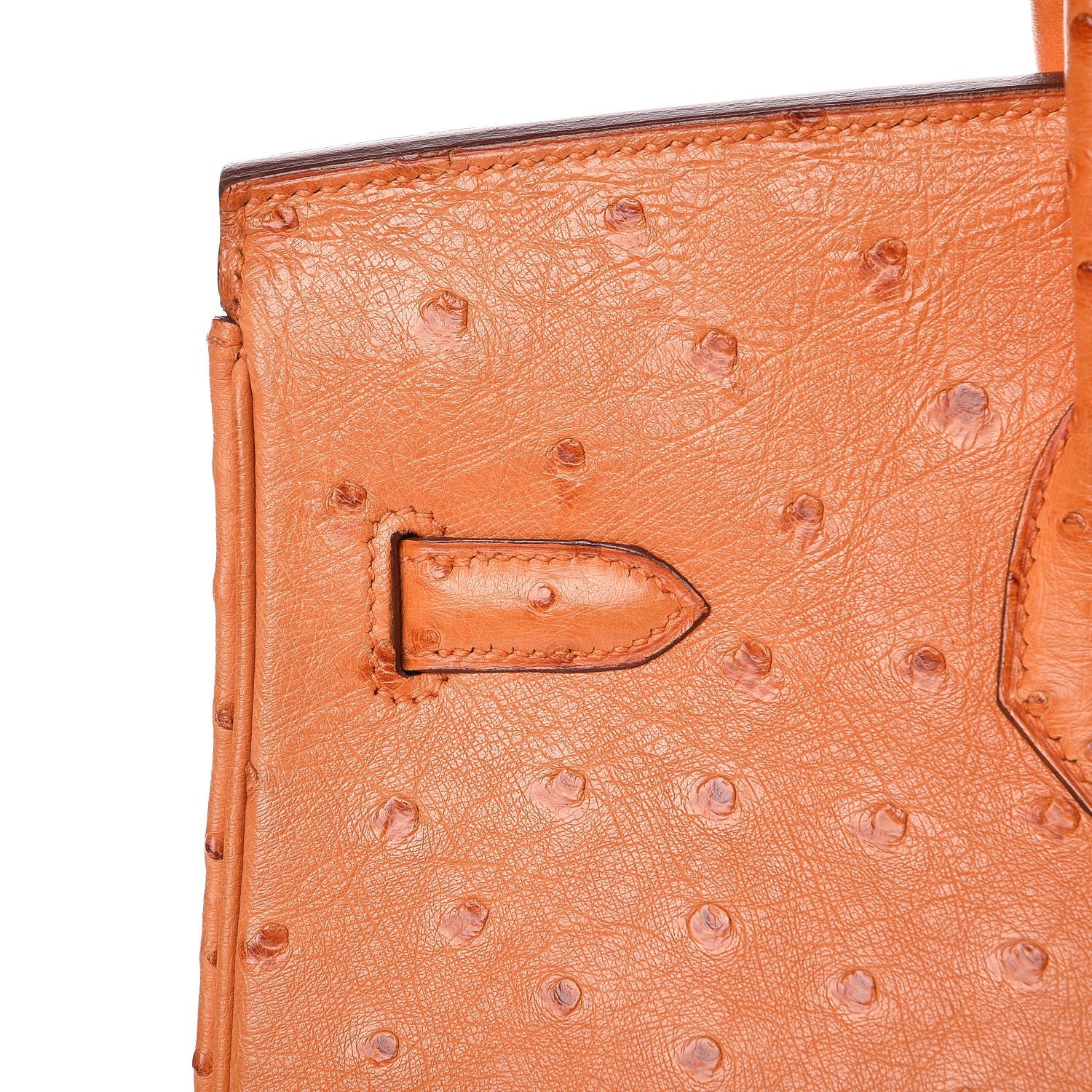 Hermes Ostrich Birkin 35 Orange 27 of 34